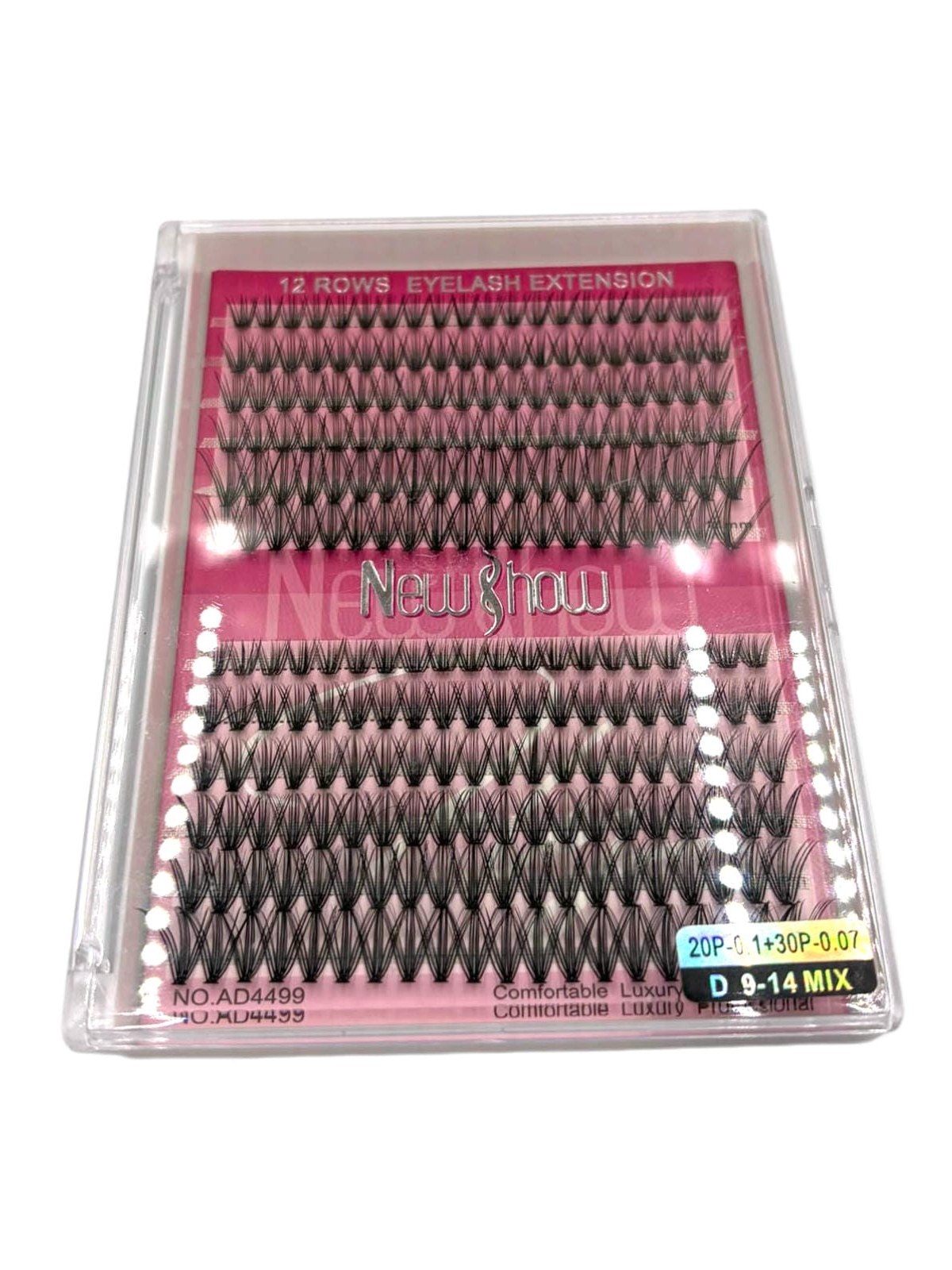 Cílios Extensão Tufinho D Mix 9-14mm 20P+30P 12 Caixas