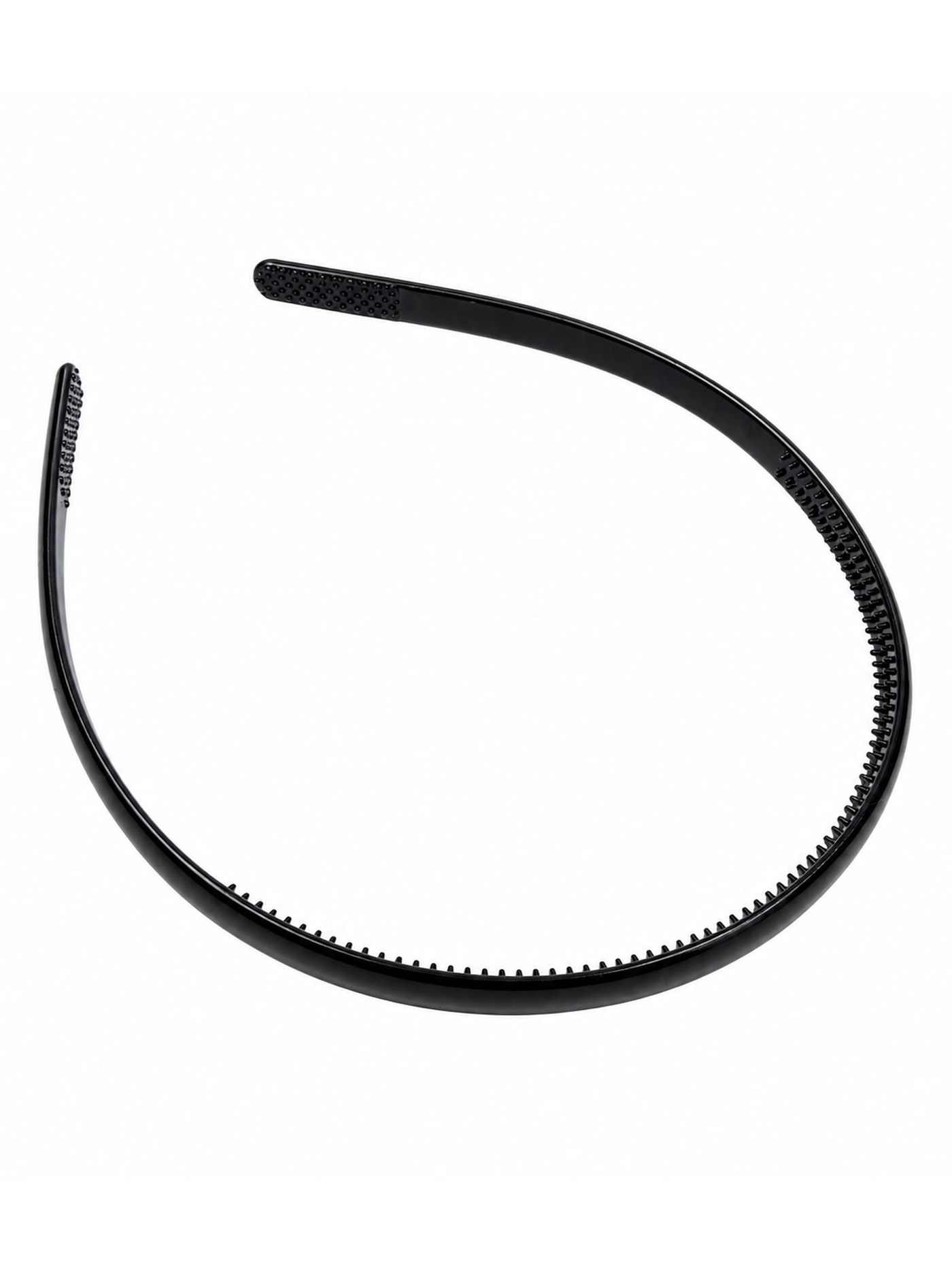 Kit 12 Tiara de Cabelo Preta com Dentes Arco Feminino P