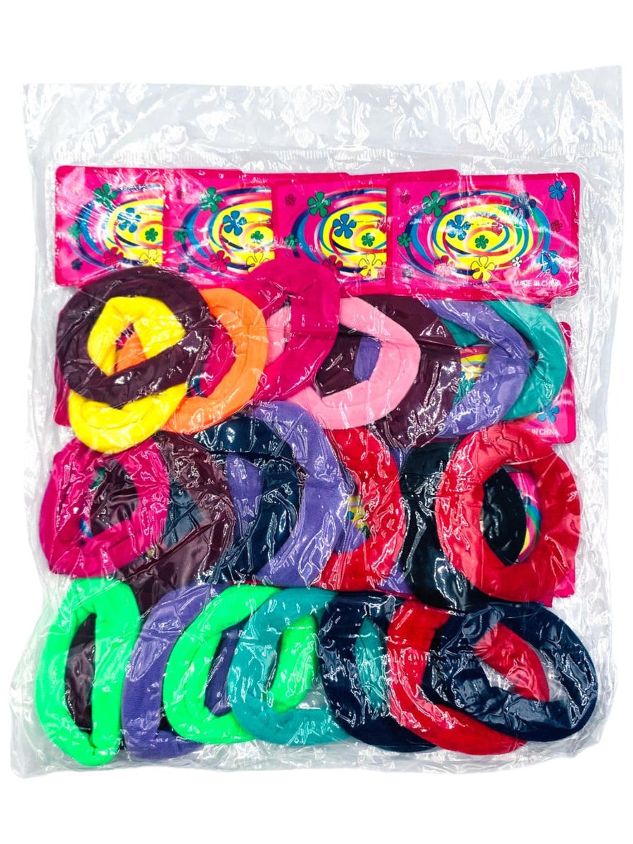 Kit 24 Elástico de Cabelo Rabicó Grosso Macio