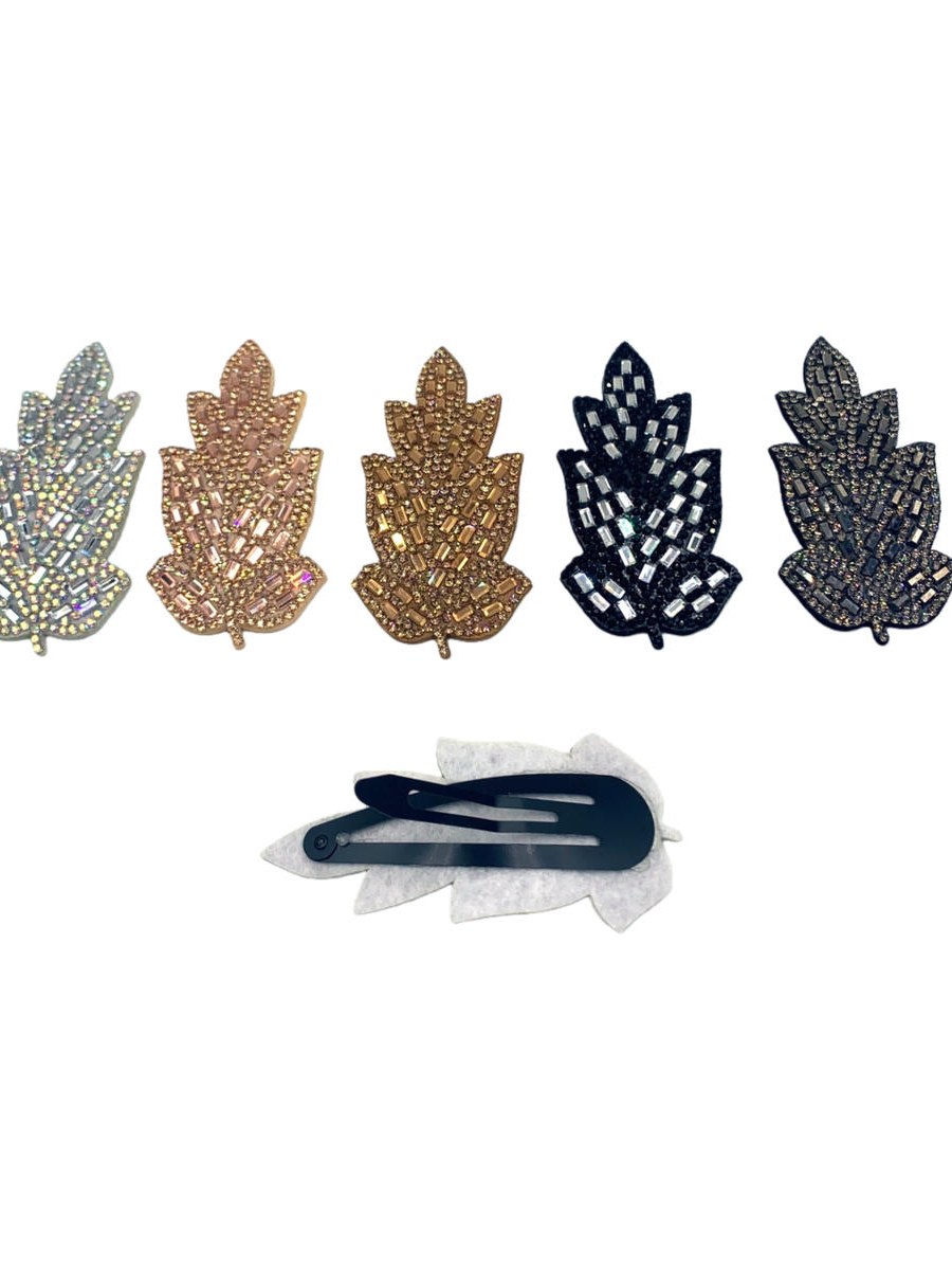 Kit 12 Presilha Tic Tac Strass Brilho Luxo Tendência Moda