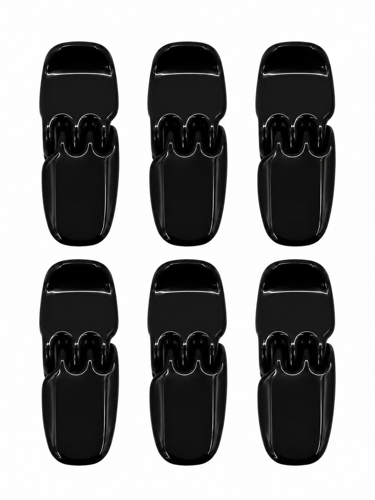Piranha de Cabelo Plastico Prendedor Basica Kit 12 Peças P