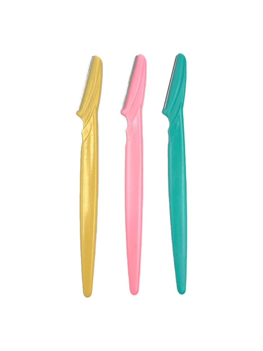 Navalha Depiladora Sobrancelha Rosto Reta Kit 36