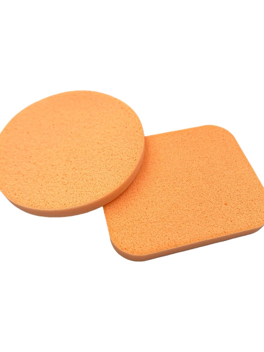 Esponjas de Maquiagem Facial Redonda e Quadrada Kit 24