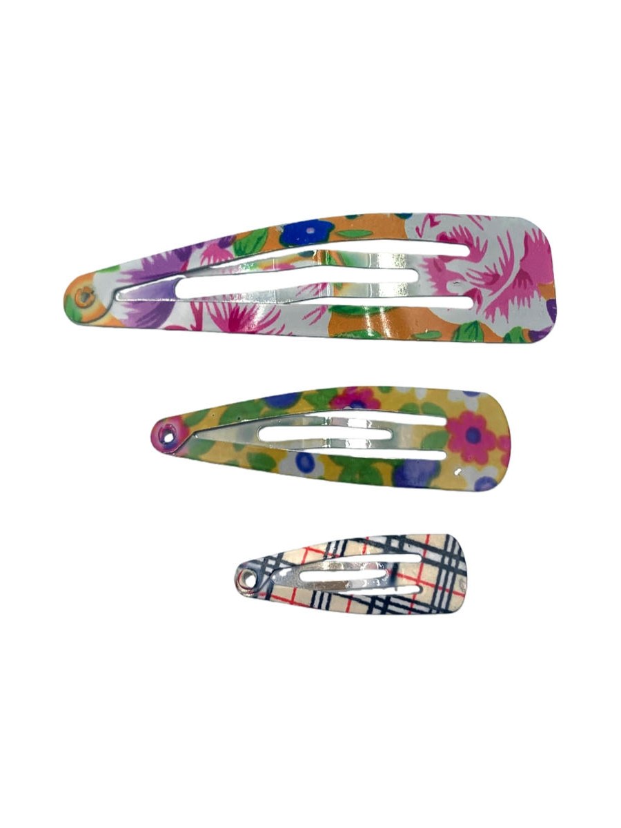 Presilha Cabelo Tic Tac Estampada Kit 120