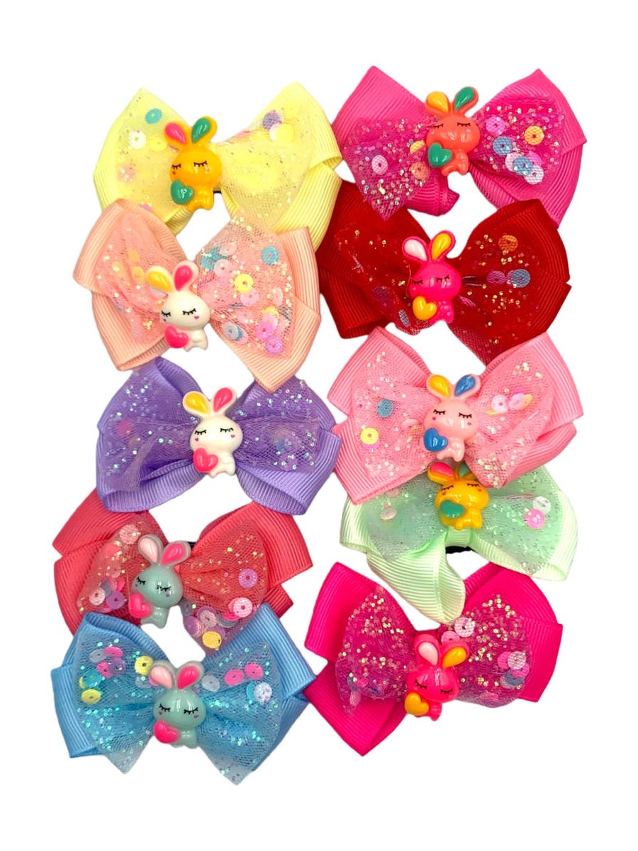 Presilha Cabelo Laço Infantil Desenho Variado Menina Kit 24