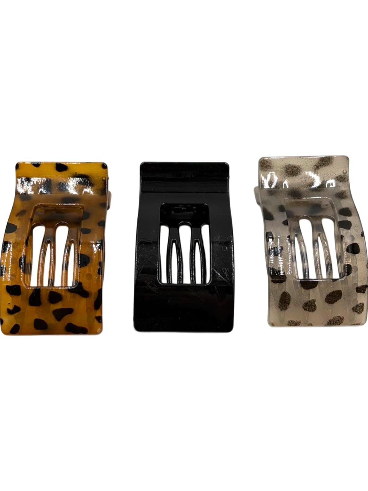 Presilha Bico Pato Retangular Curva Tendência Luxo Kit 12 Un