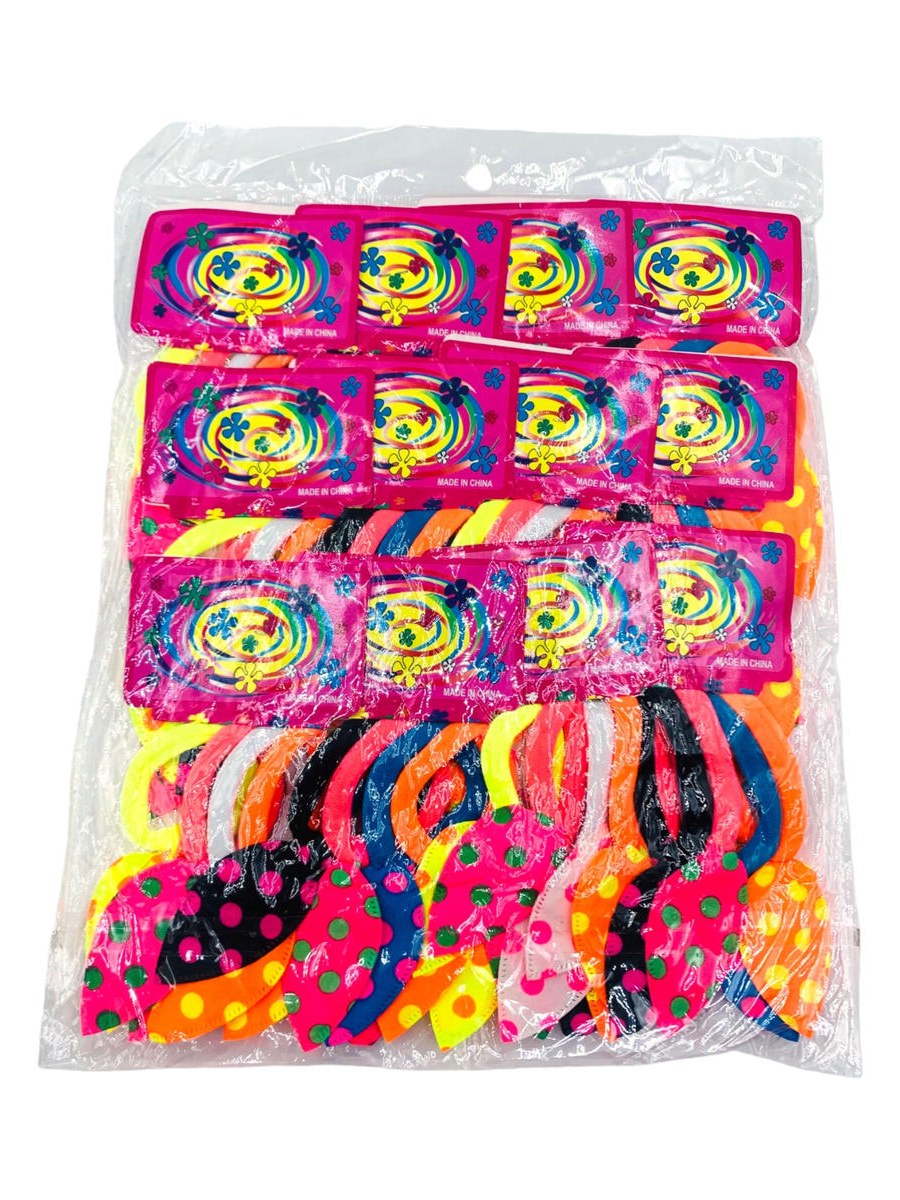 48 Pc Elástico de Cabelo Xuxinha Orelha de Coelho Colorido