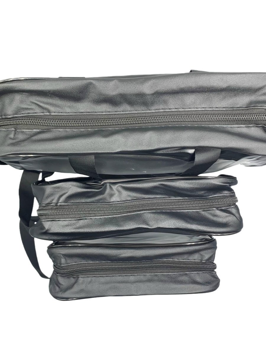 Kit 3 Necessaire Washbag Transparente Impermeável Maquiagem