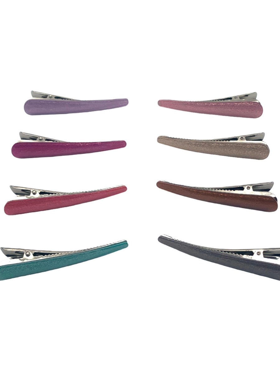 Presilha Cabelo Bico de Pato Brilho Salao Kit 12