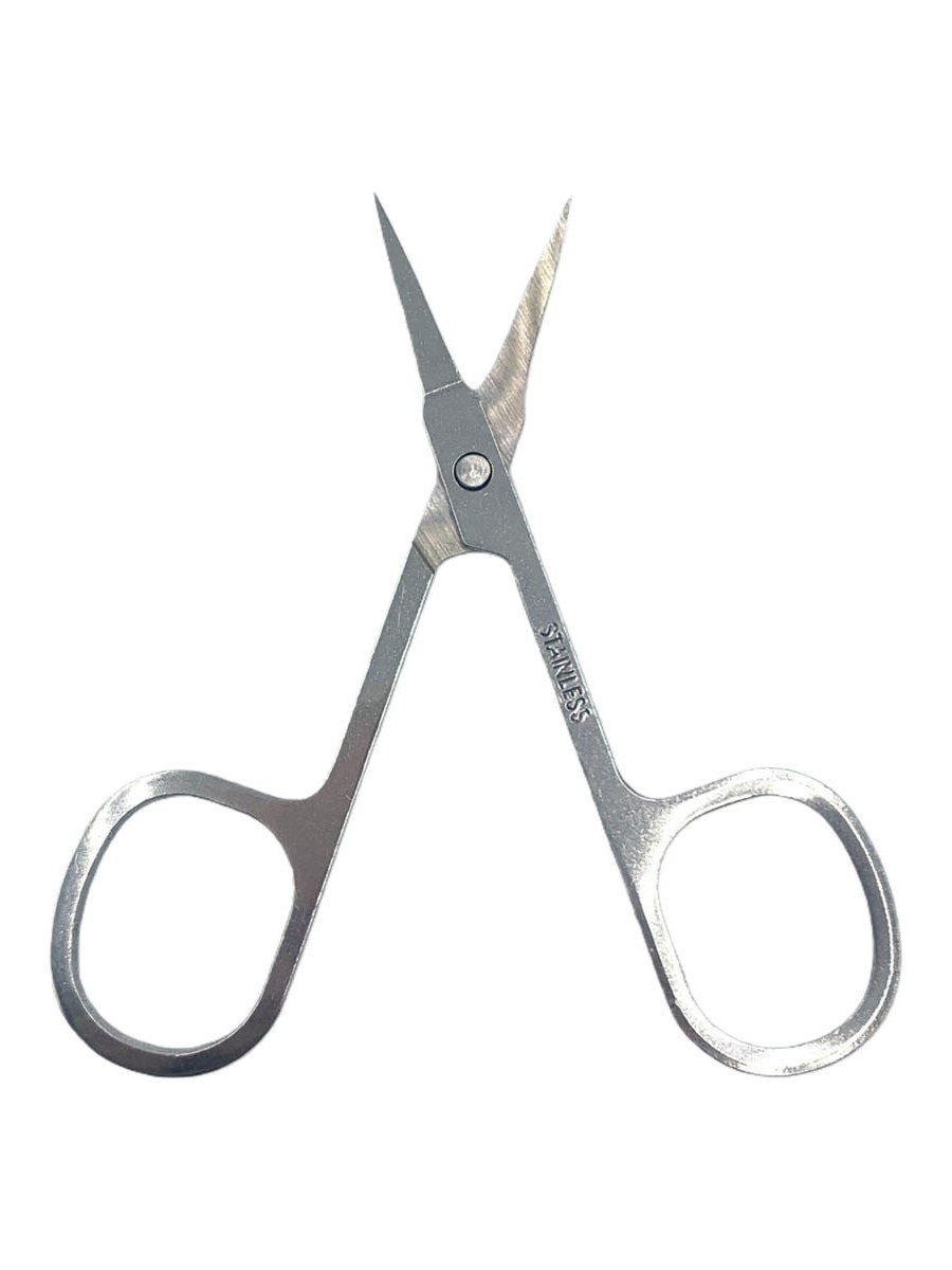 Tesoura Tesourinha Unha Sobrancelha Aco Inoxidavel Curva 12P