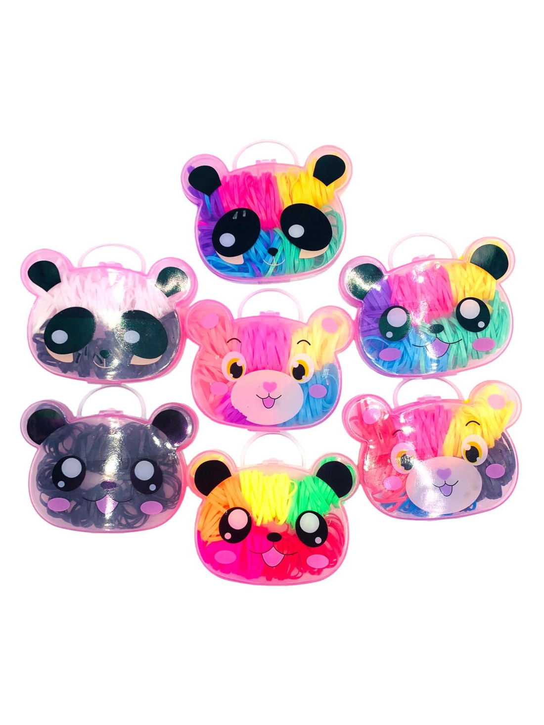 Elastico Cabelo Mini Liguinha Infantil Descartavel 12 Caixas