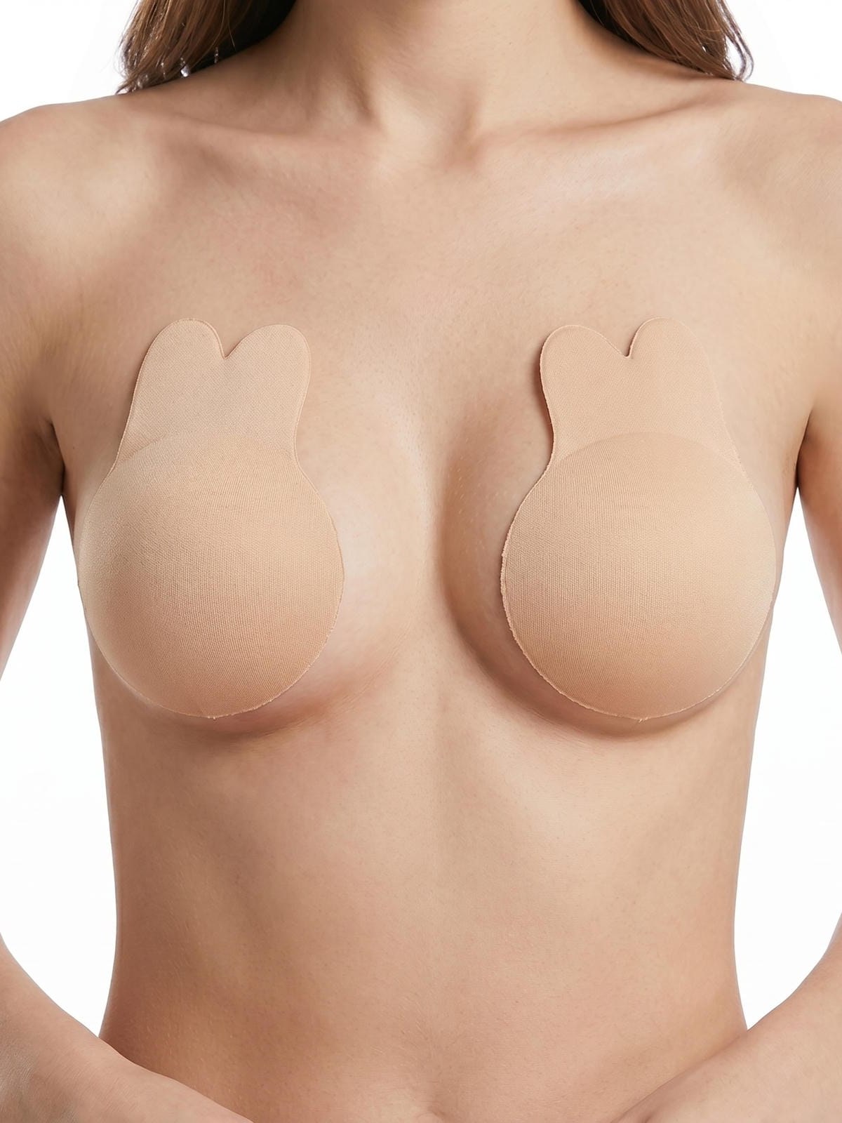 Sutiã Adesivo Levanta Seio Orelha de Coelho Silicone 12Pares