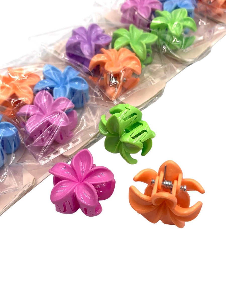 Piranha Cabelo Pequena Colorida Presilha Infantil Kit 30