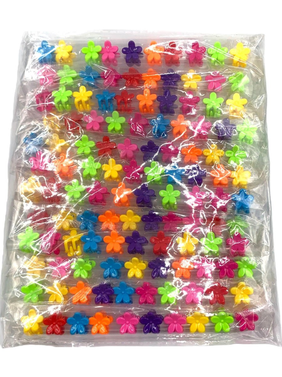 Piranha Cabelo Pequena Colorida Presilha Infantil Kit 120