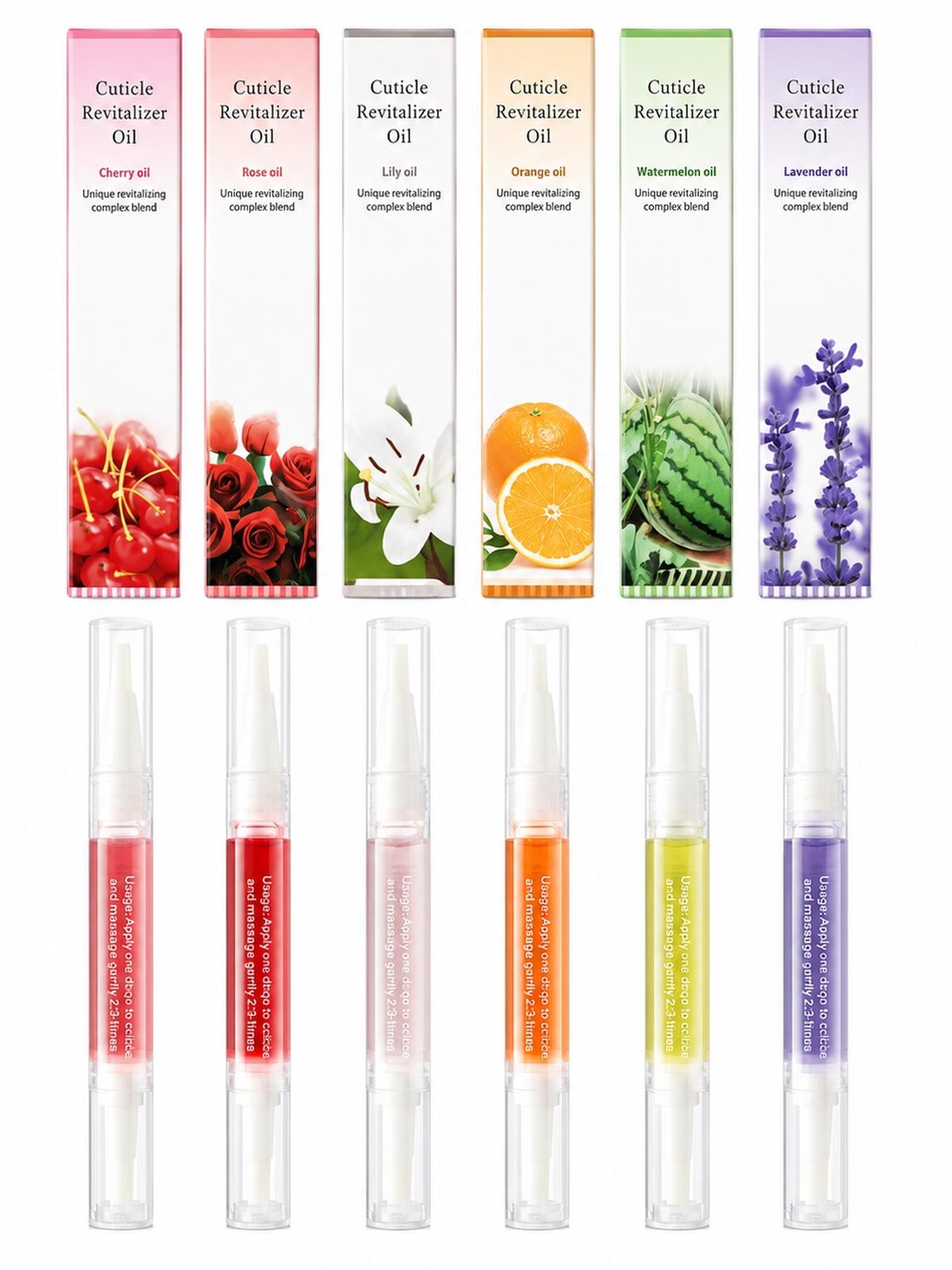 Kit 12 Óleo Hidratante Cutícula Caneta Tratamento Unhas