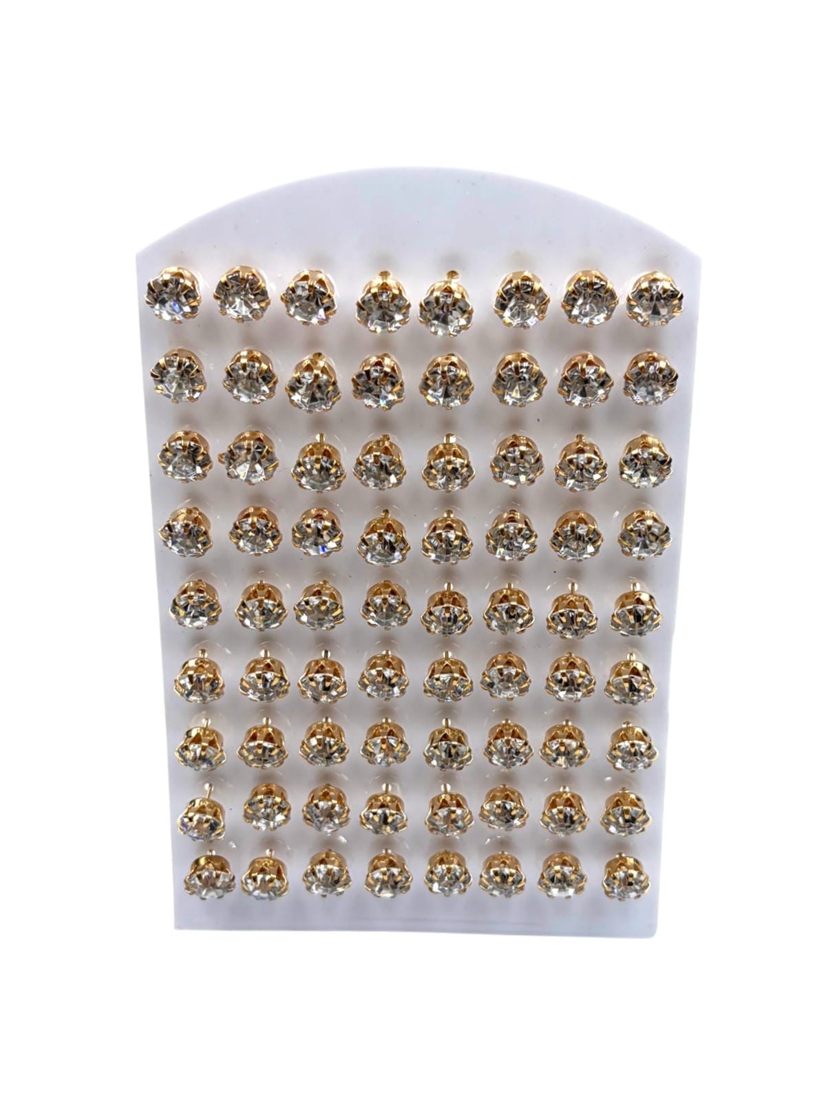 Brincos Strass Perola Cartela Feminino Cartela 36 Pares