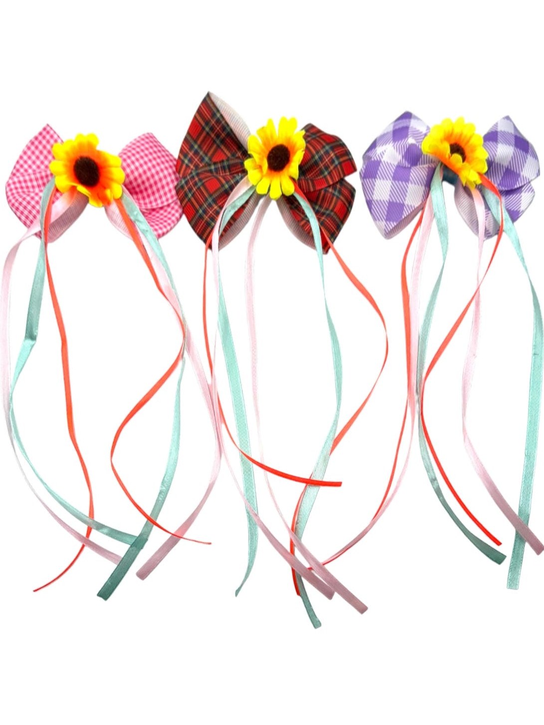 Presilha Festa Junina Caipira Laço Xadrez Girassol Kit 12 PC
