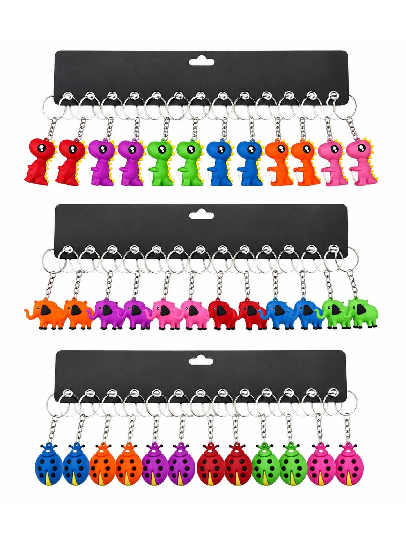 Kit 12 Chaveiro Infantil Animal Colorido Decorativo