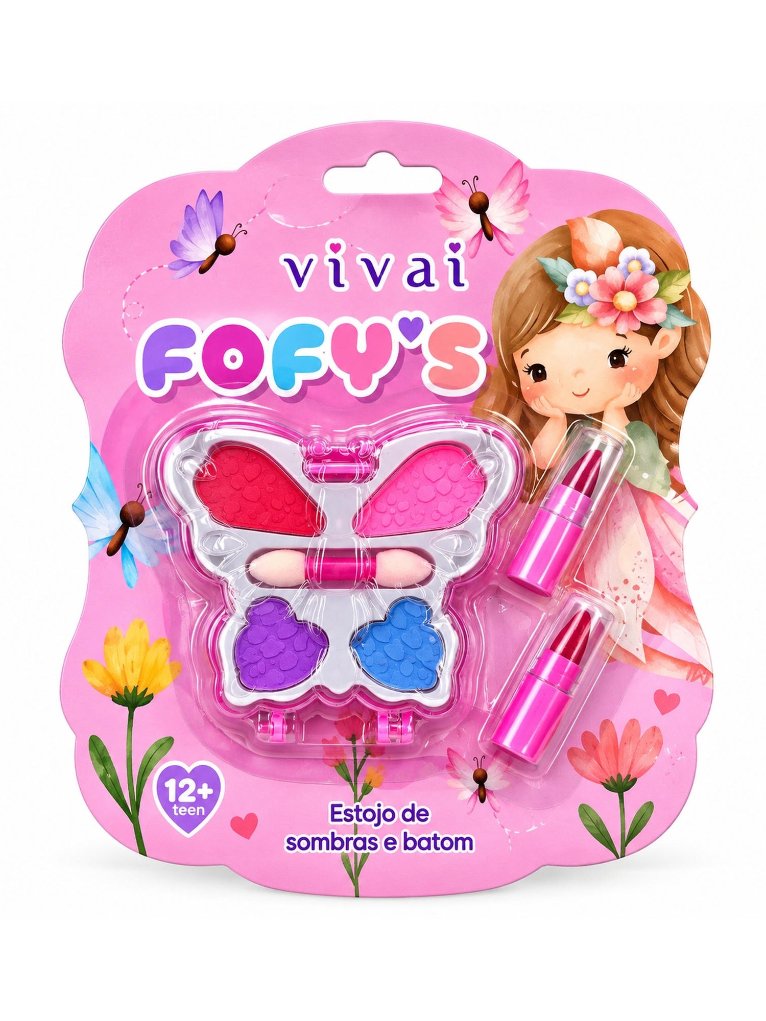 Kit 6 Maquiagem Infantil Menina Presente Dia Das Crianças