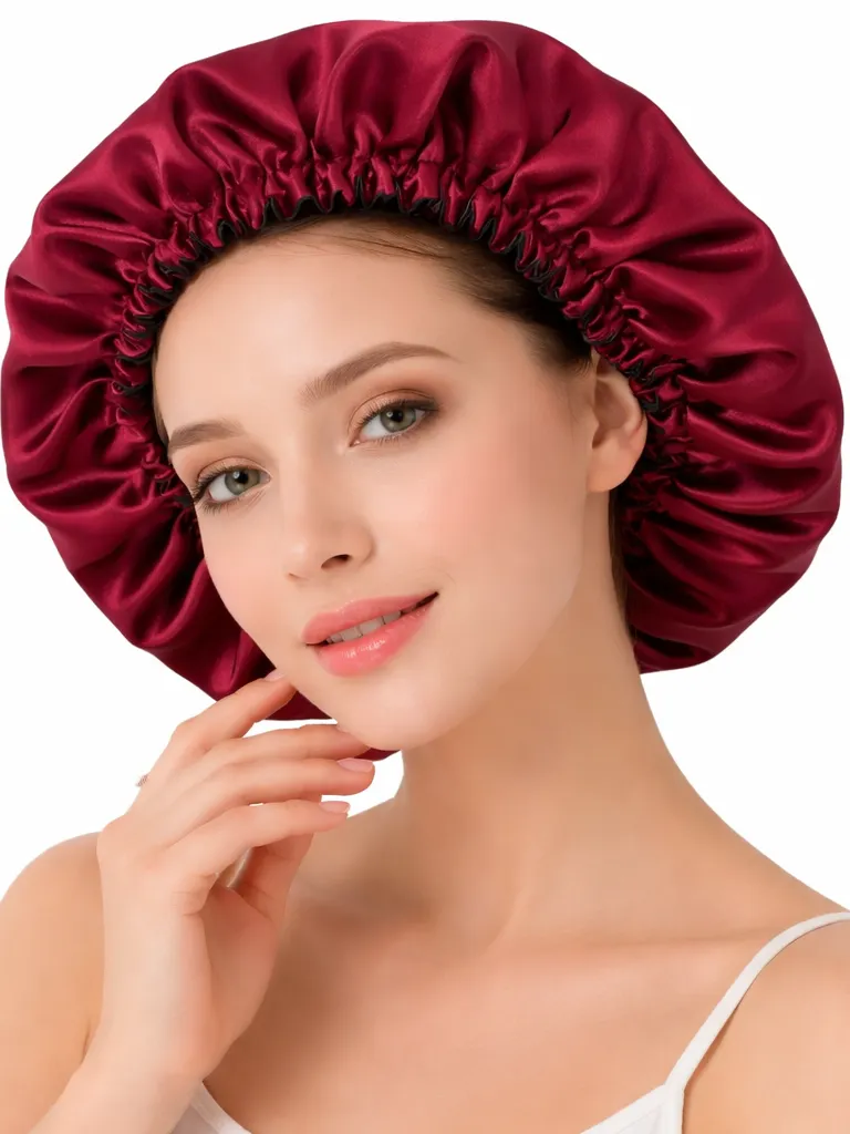 Kit 12 Touca de Cetim Dupla Camada Anti Frizz Dormir Cabelo