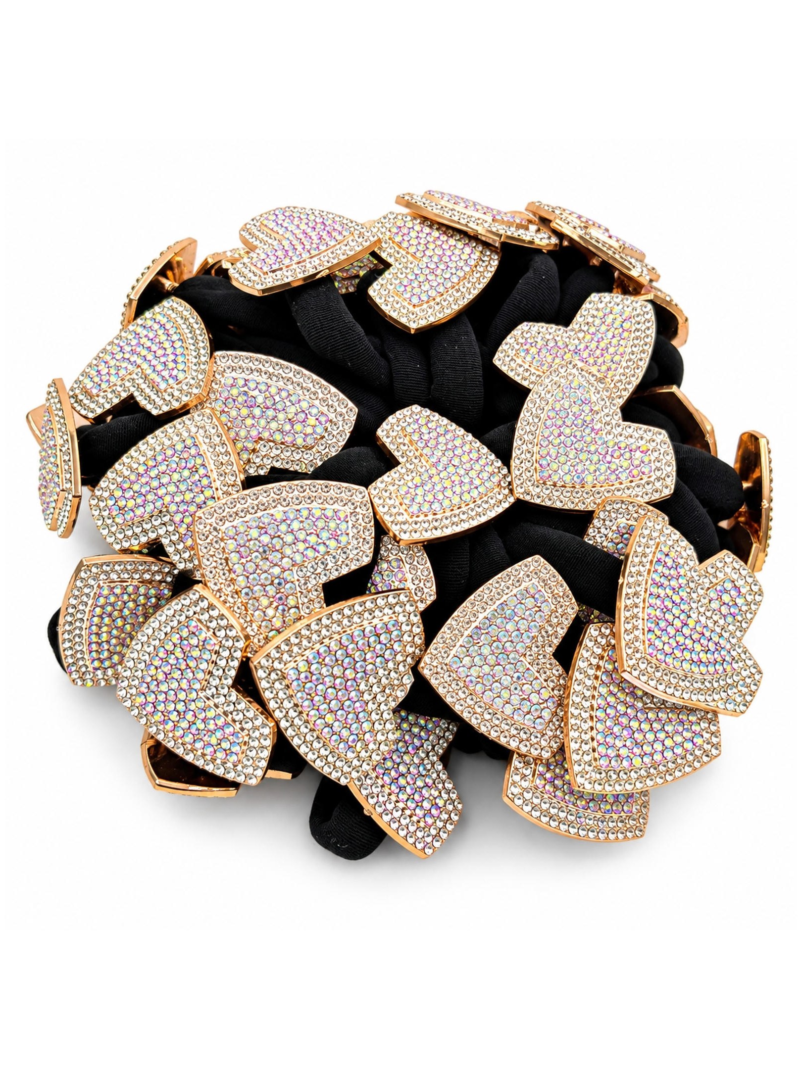 Kit 50 Elástico de Cabelo com Strass e Pérola Xuxinha