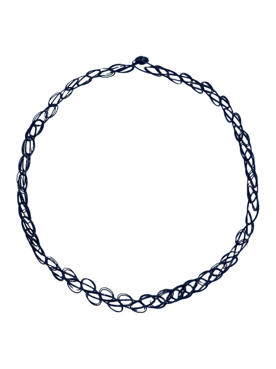 Cartela Colar Choker Tattoo Elastico Preto Fio Kit 12