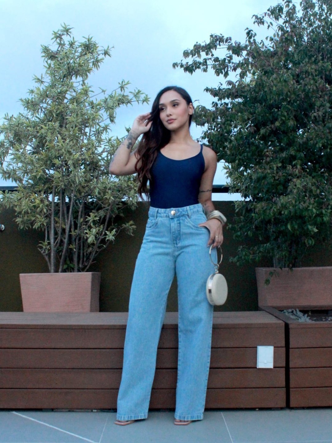 Calça Wide Leg Crystal