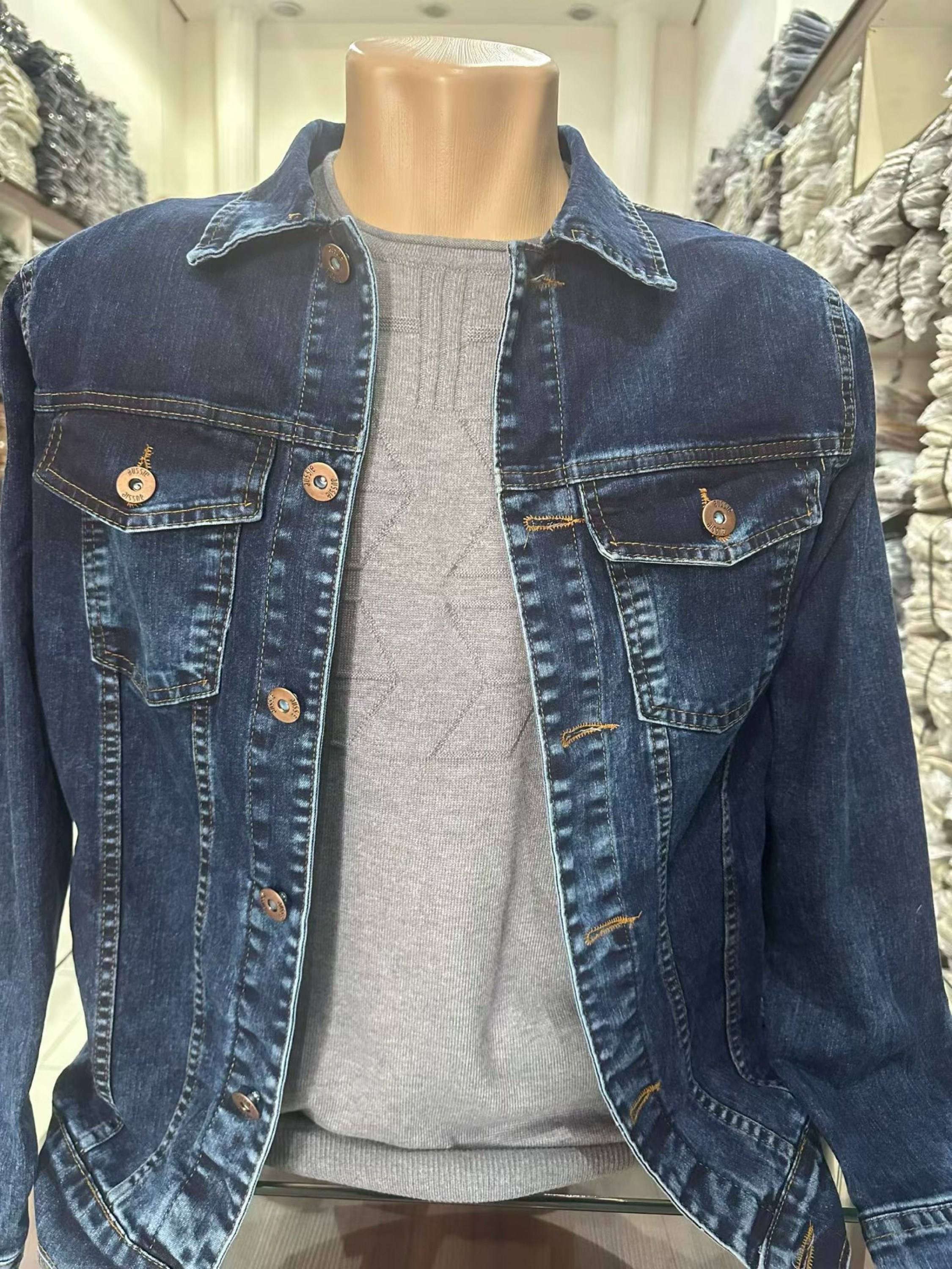 Jaqueta jeans masculino