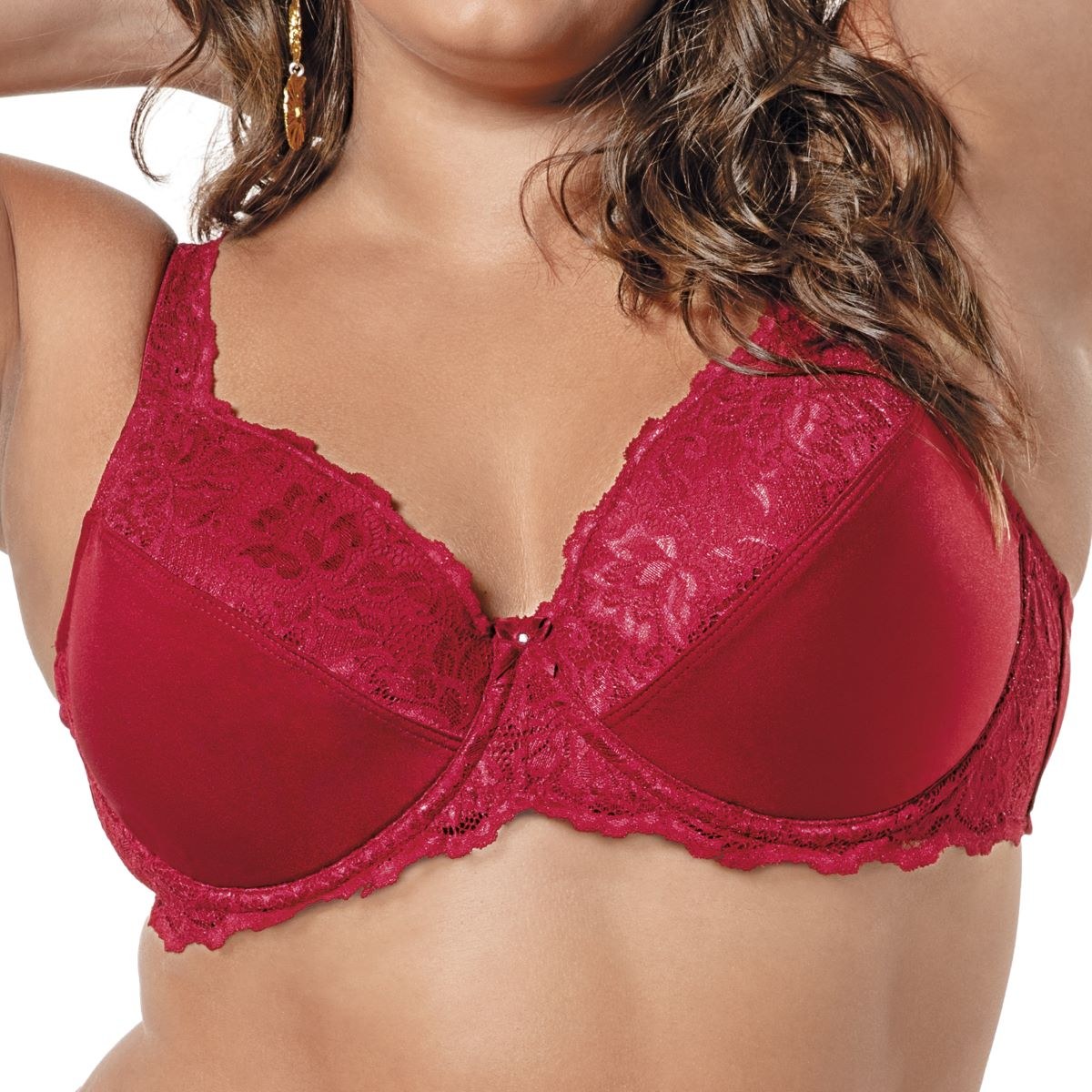 Sutiã Iridien Sustentação com Renda Bojo e Aro DeMillus 65204