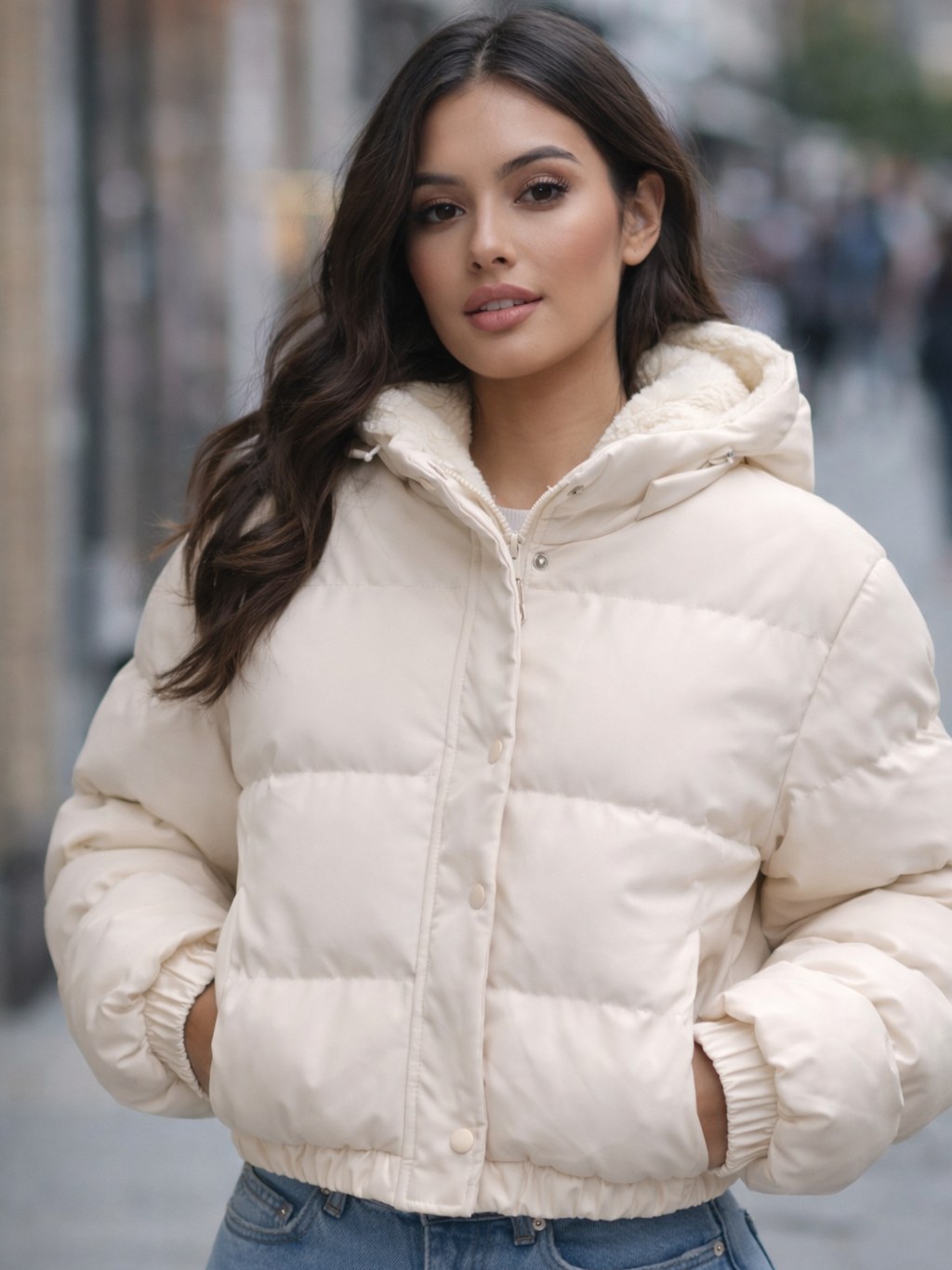 Jaqueta puffer feminina