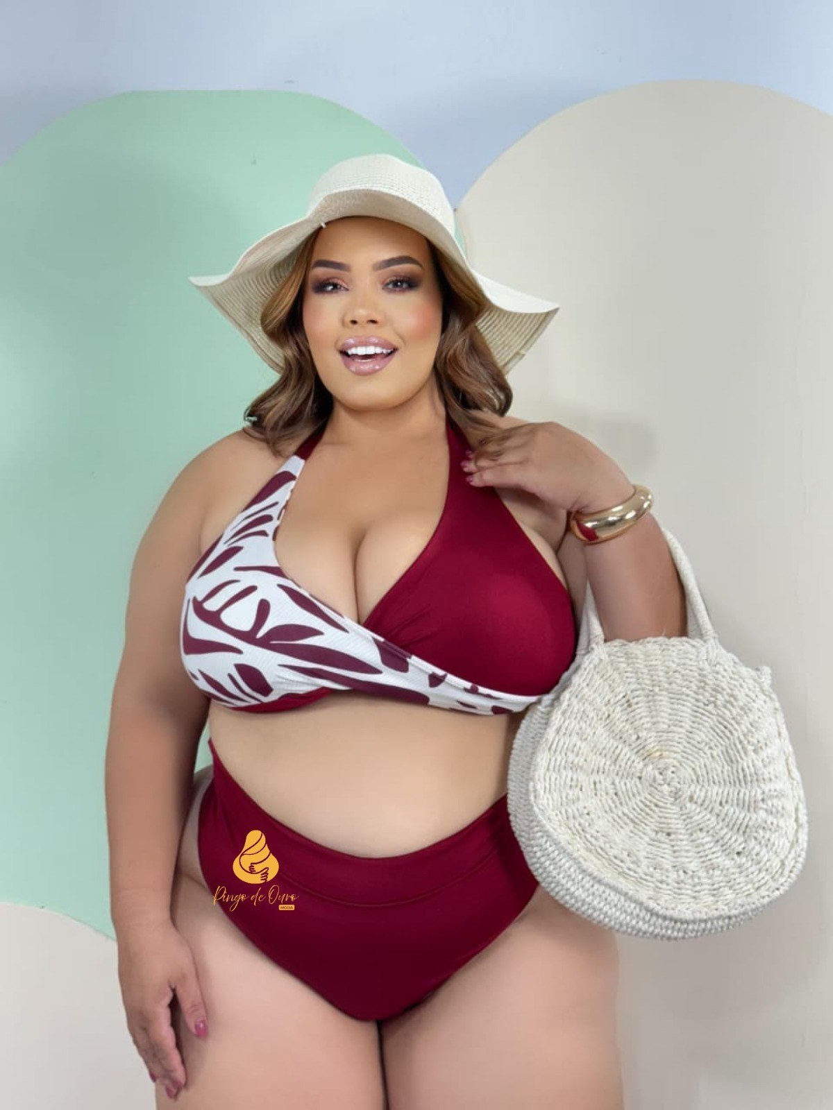 Biquíni Plus Size estampado