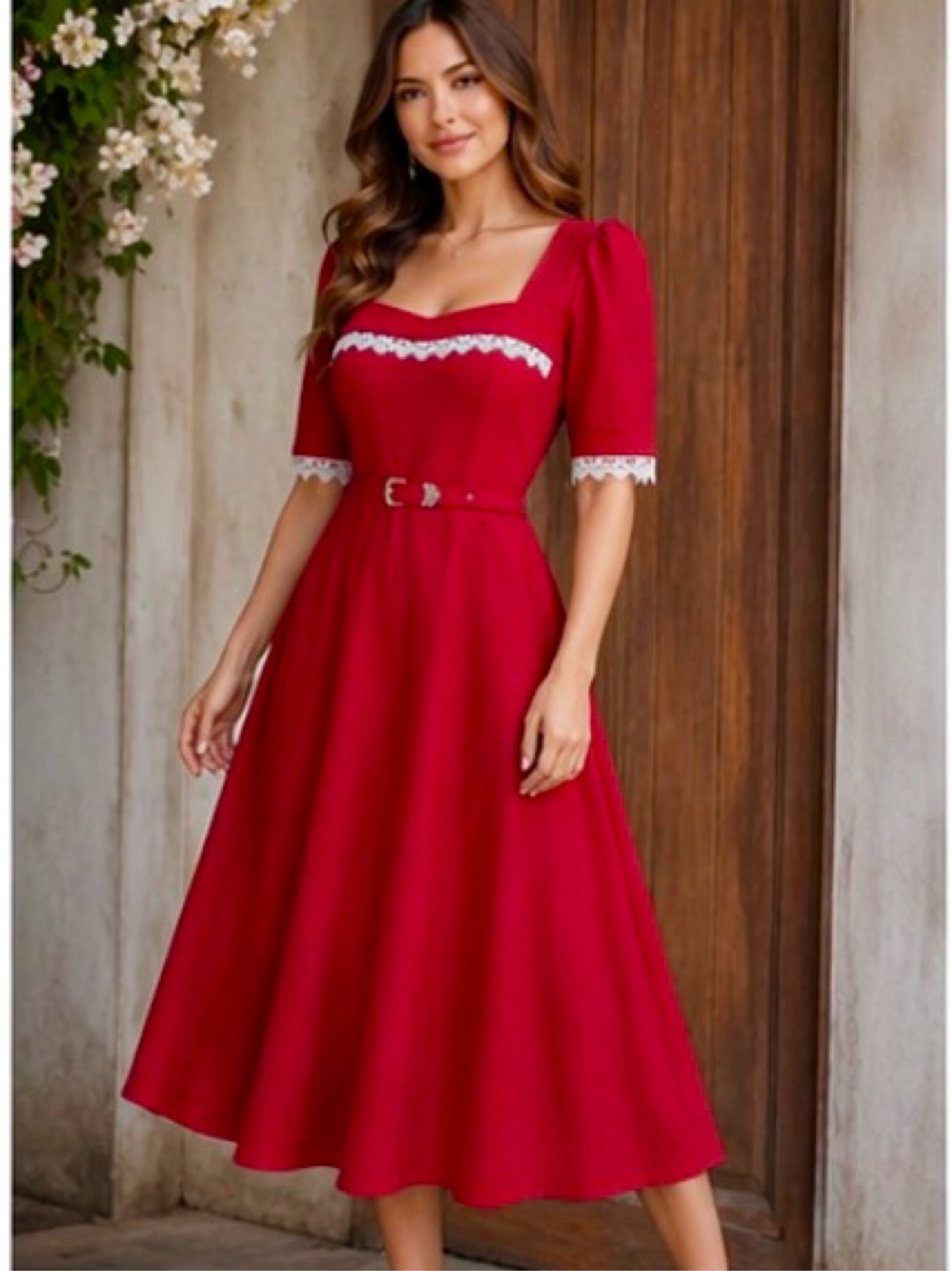 Vestido Mídi Retrô