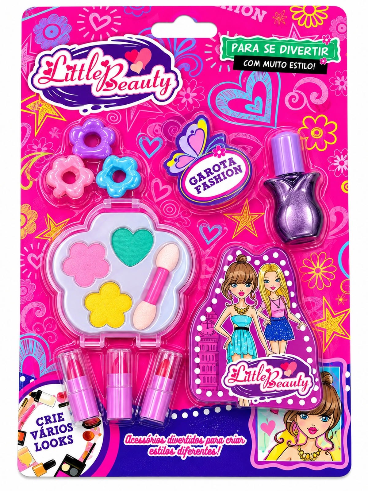 Kit 5 Maquiagem Infantil Menina Presente Dia Das Crianças