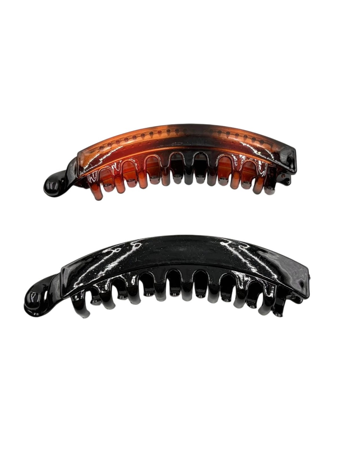 Kit Pente Banana de Cabelo Presilha Dentes Flexíveis 12peças