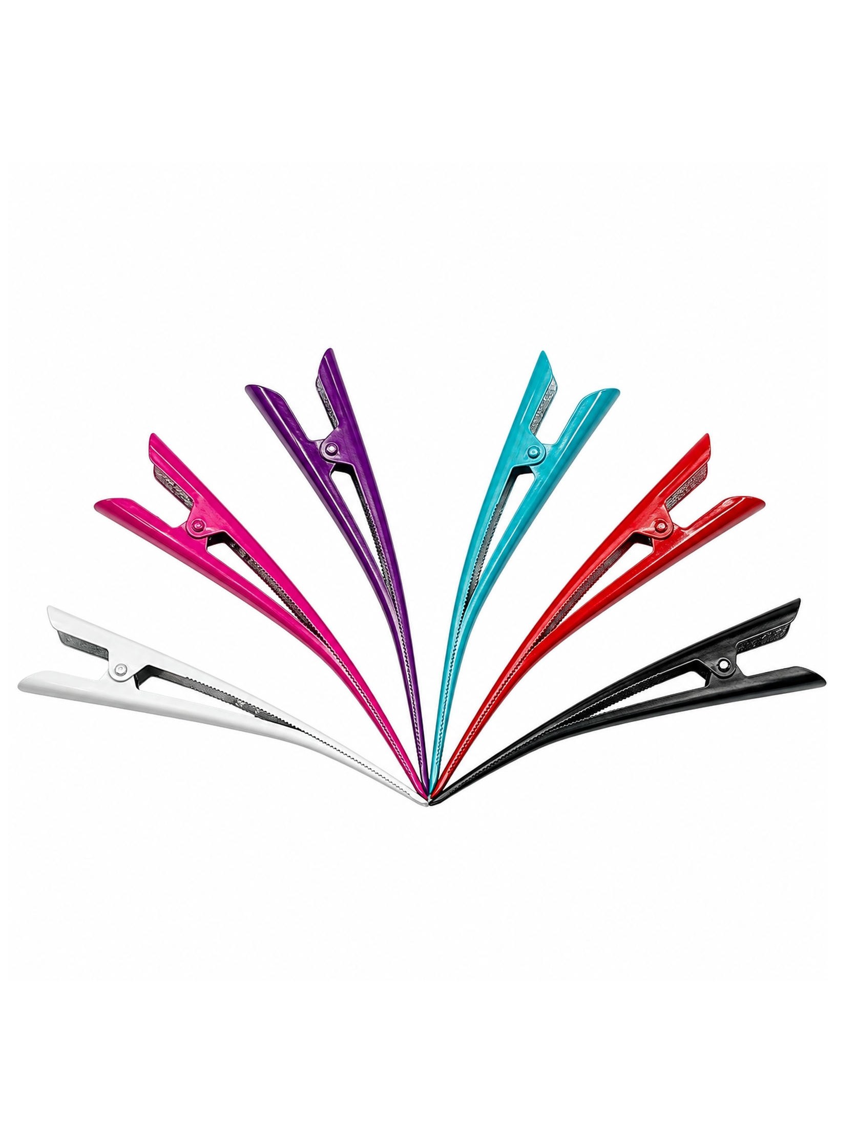 Kit12 Presilha Bico de Pato Cabelo 12,5cm Cabeleireiro Salao