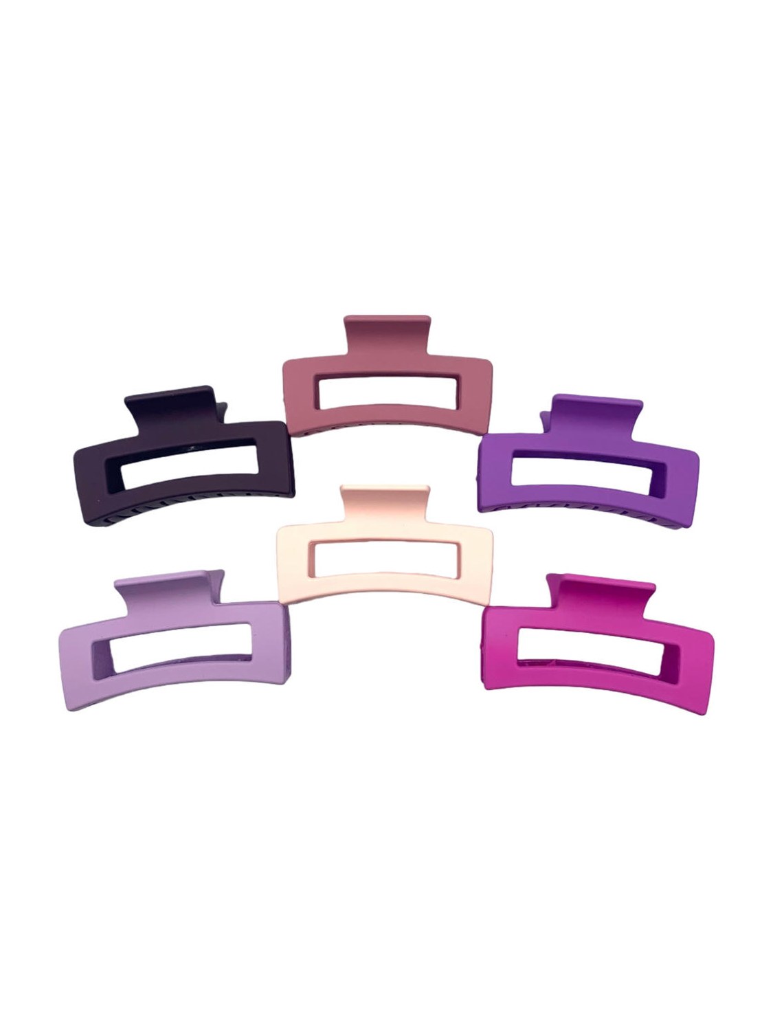 Piranha Cabelo Prendedor Fosco geométrica Feminino Kit 12 pc