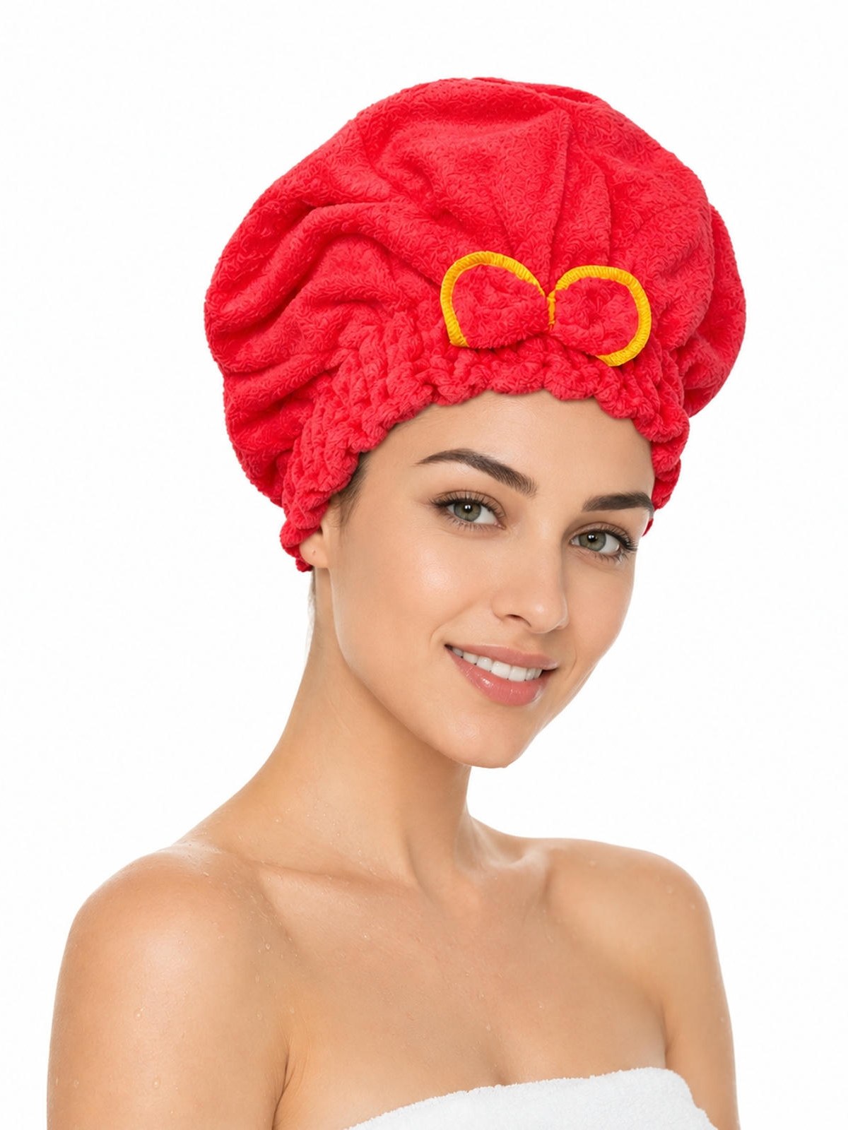 Touca de Secar Cabelo Microfibra Toalha Absorvente 12 Peças