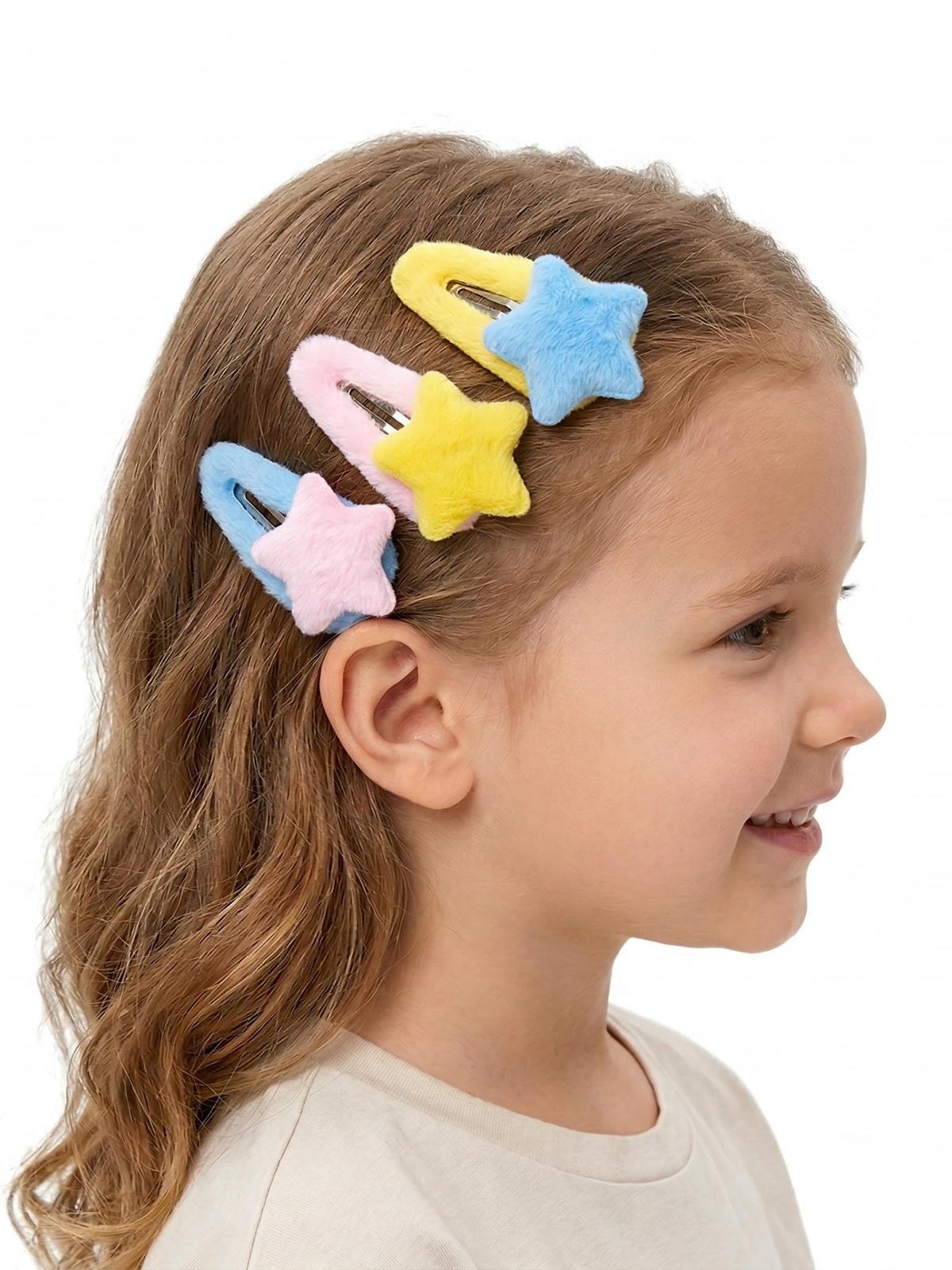 Tic Tac Cabelo Estrela Pelucia Infantil Menina Kit 36 Peças
