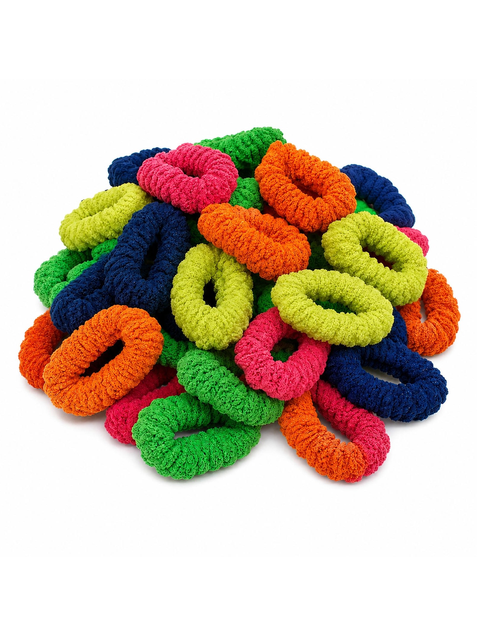 Xuxinha Elastico Rabico Grosso Texturizado Kit 24 Peças