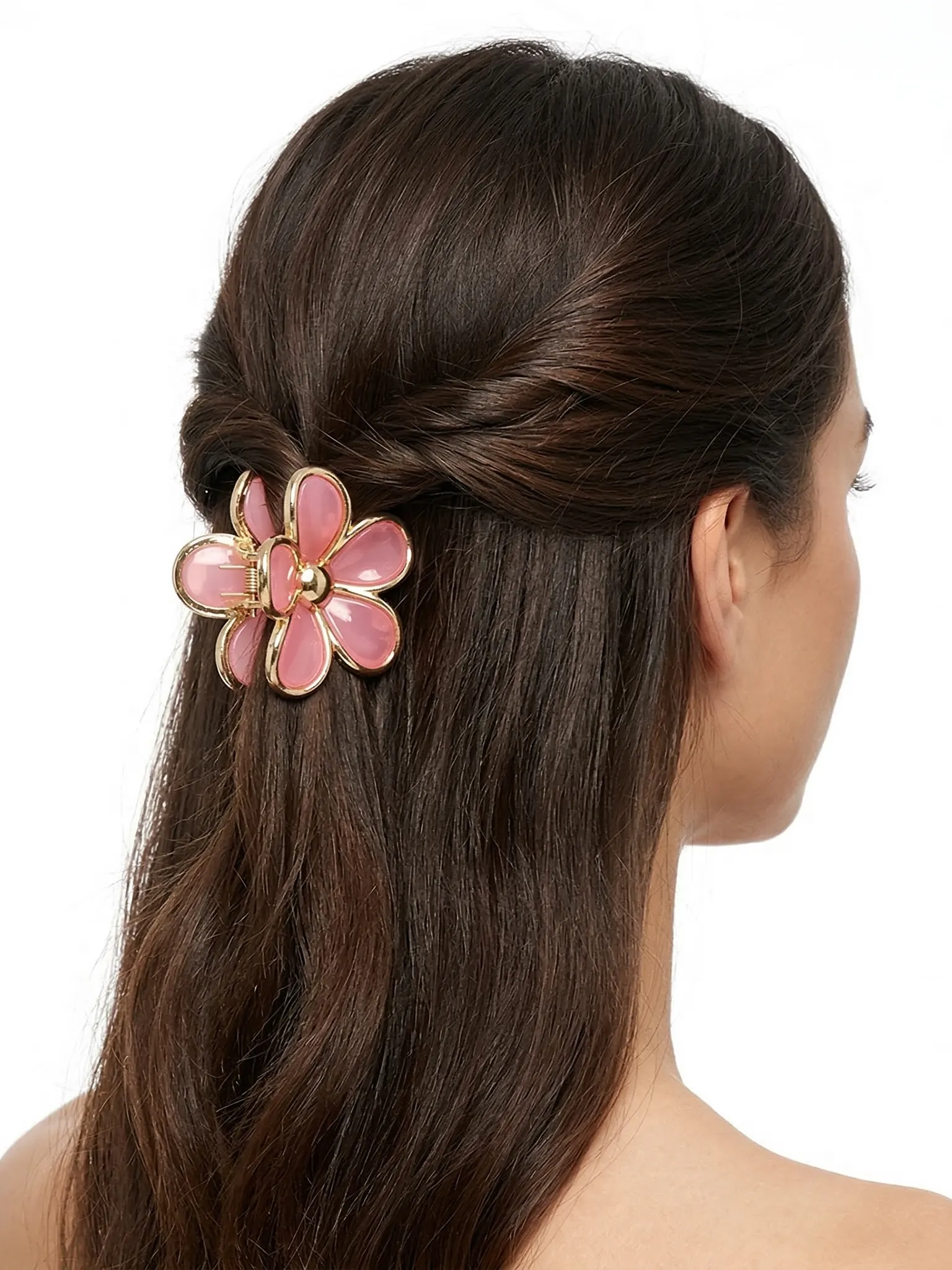 5cm Piranha Cabelo Flor Havaiana Prendedor Kit 12 Peças