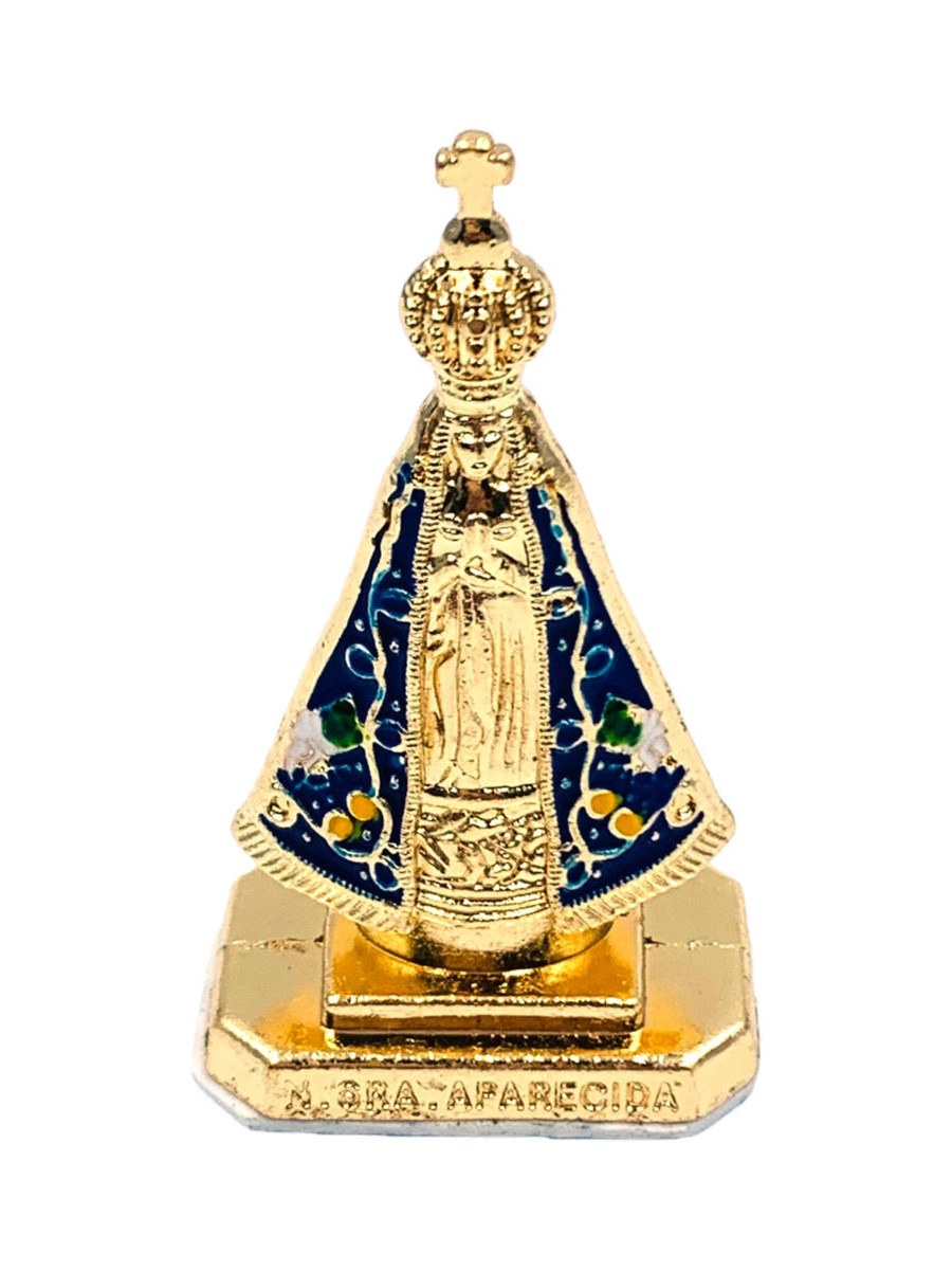 Estatua Nossa Senhora Aparecida 5.5cm Painel Decoracao 12pcs