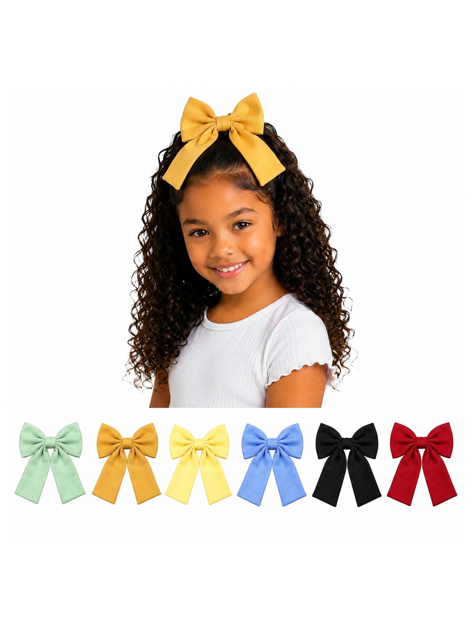 Kit 12 Laço de Cabelo Presilha Bico de Pato Tecido Penteado