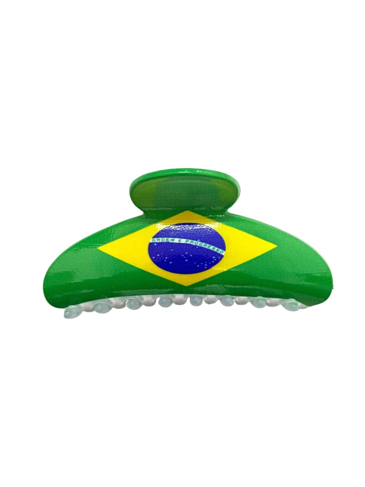 Piranha Cabelo Bandeira Brasil Torcida Acessório 8*8cm 12 PC