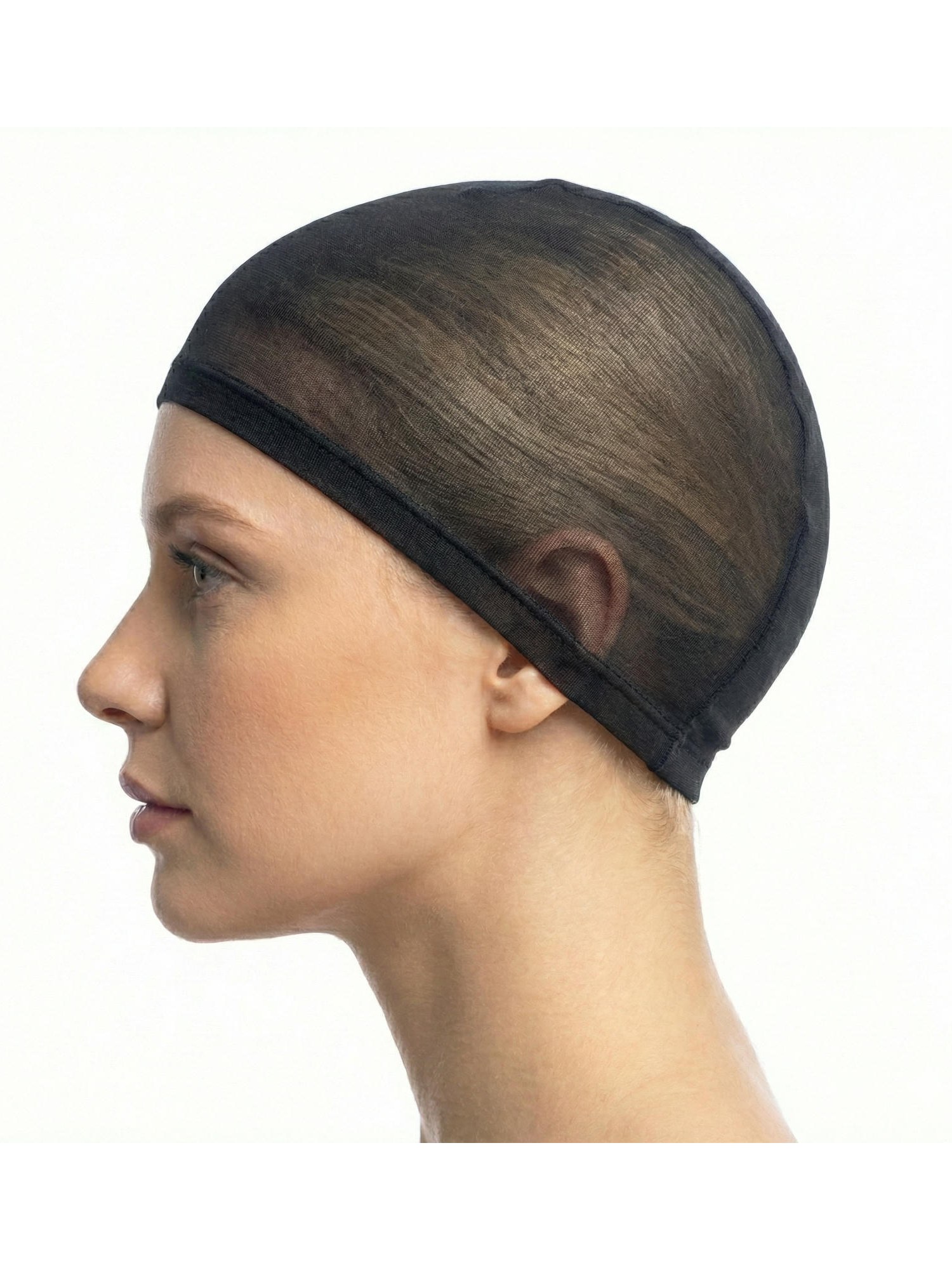 Touca Para Peruca Wig Cap Invisível Nylon Elástica Kit 12 PC