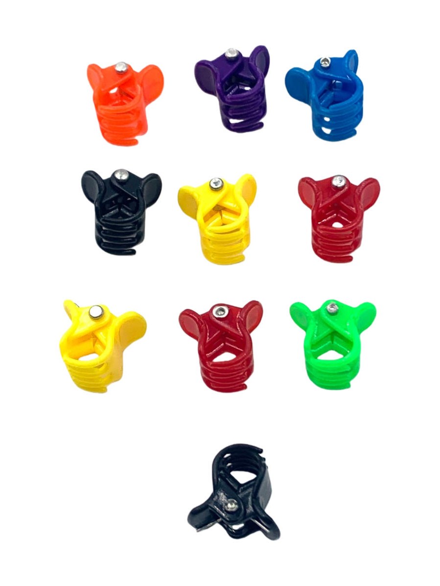 Mini Piranha Cabelo Plastico Infantil Meninas Kit 96 Peças