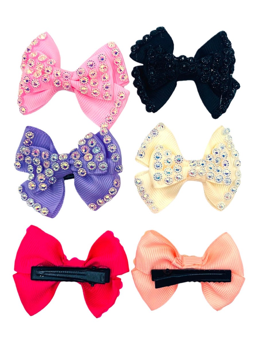 Bico de Pato Cabelo Bico de Pato Laco Gorgurao Strass 12Peça