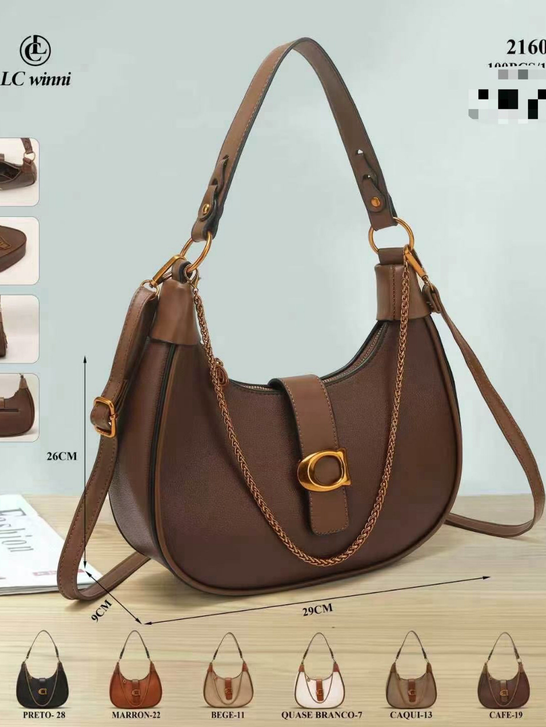 Bolsa feminina de moda 21607