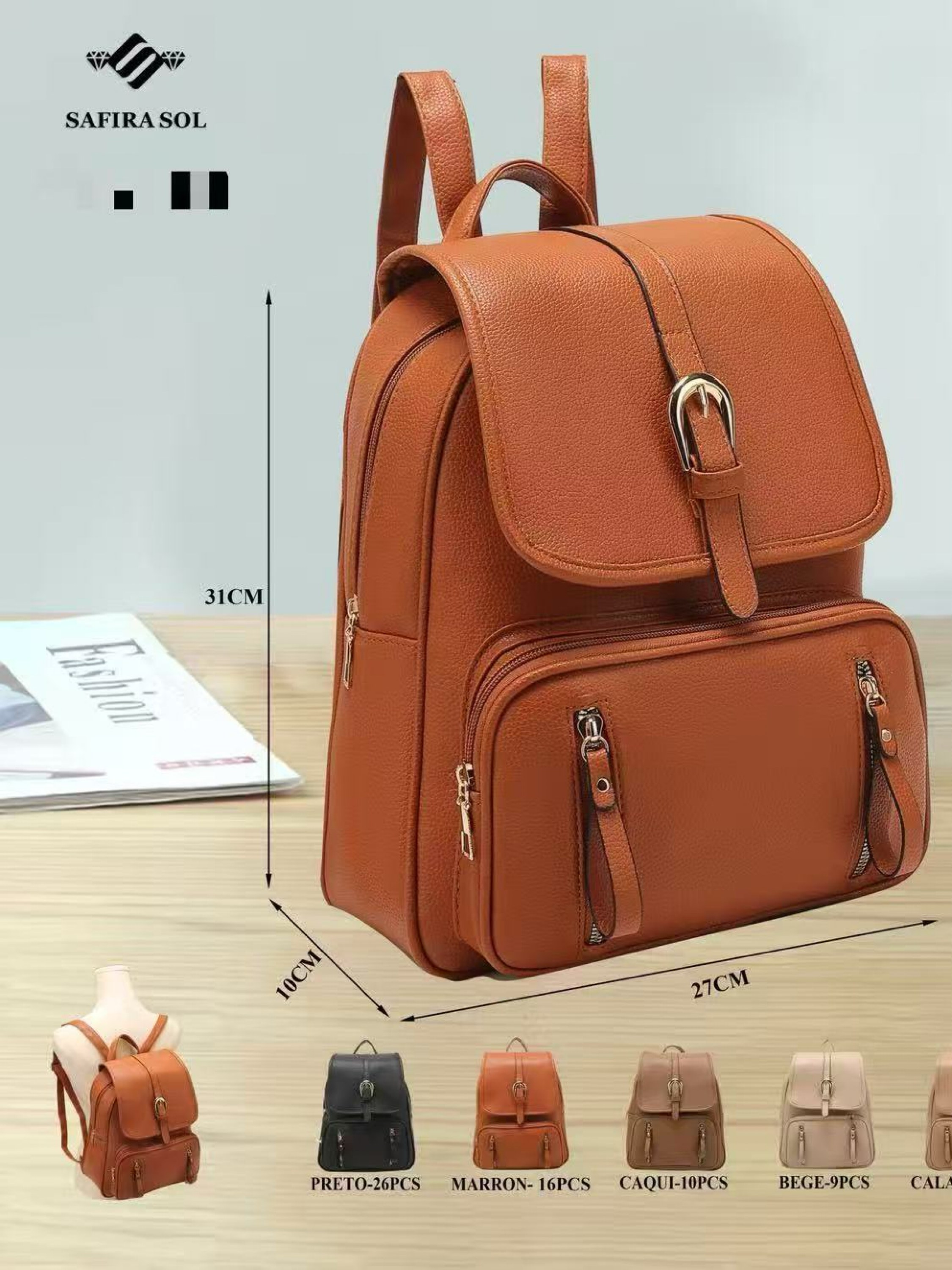 mochila feminina grande l3623