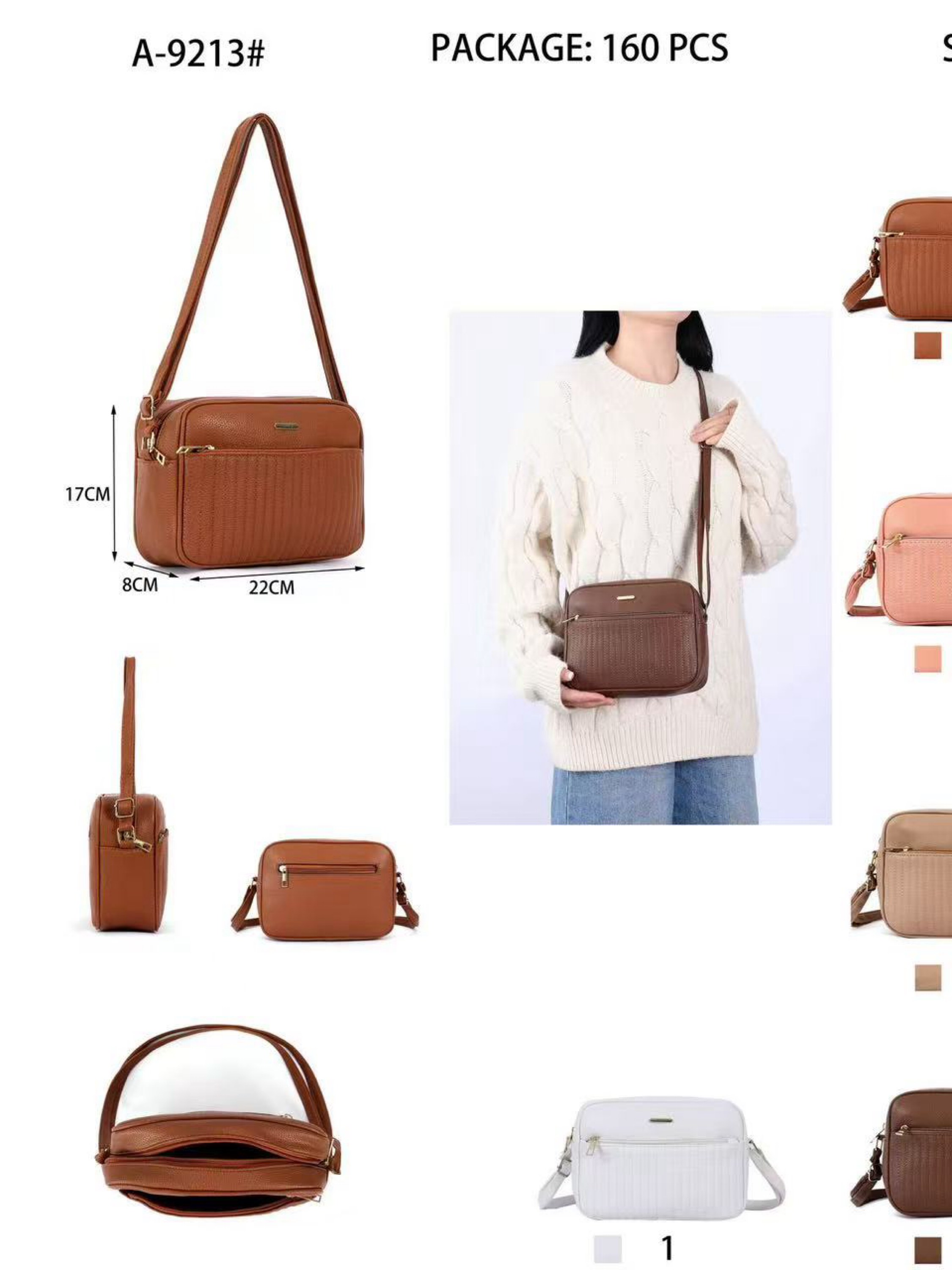 Bolsa feminina de moda kit15pc A-9213