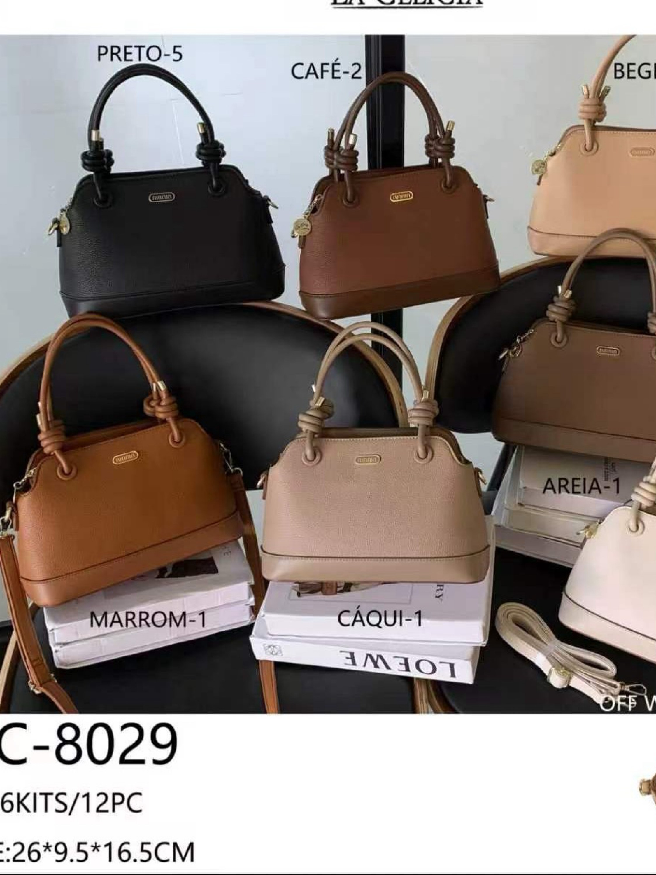 Bolsa de feminina grande com chaveiro7098